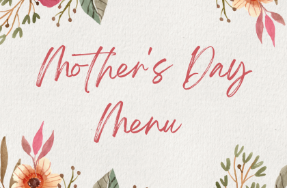 Mother's Day Menu 10/05